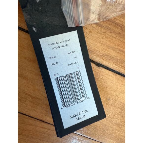 NWT Marc by Marc Jacobs retro Peplum Maillot one piece swimsuit bird print - Picture 6 of 10